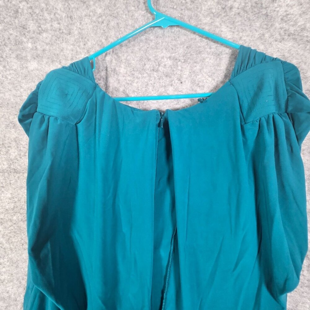 Adrianna Papell Women's Sleeveless Cocktail Party Dress Blue Size 12 Modest - Picture 8 of 11
